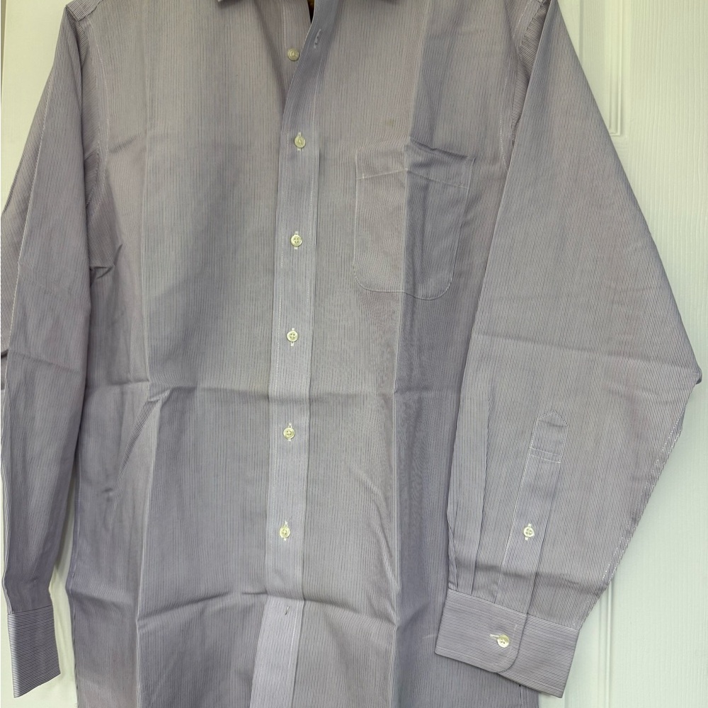 Jos. A. Bank Men's Subtle Striped Dress Shirt - Gray